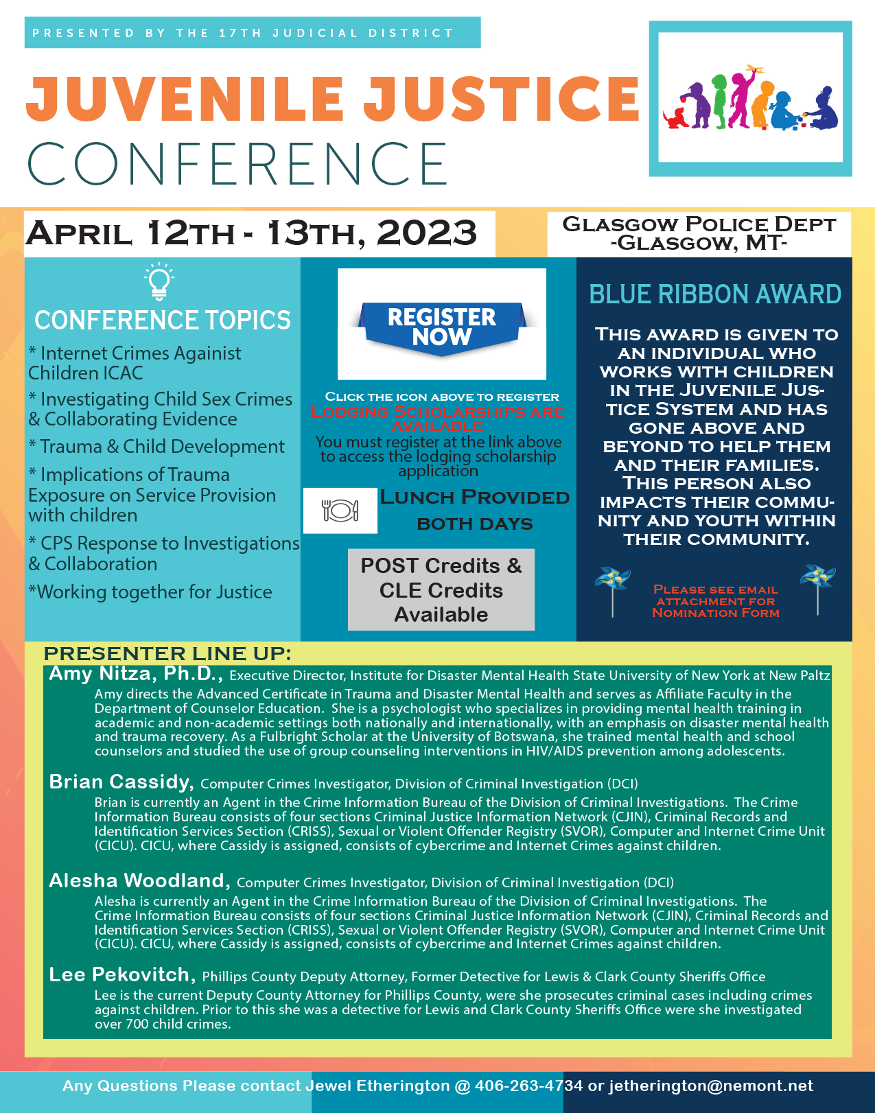 April 1213, 2023 Juvenile Justice Conference Children's Alliance